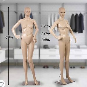 Semi-new Manikin Dress Form Female Mannequin Torso, Nude